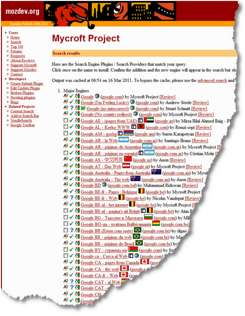 Mycroft Project- Google Search Engine Plugins - Firefox & IE8 1300621623897